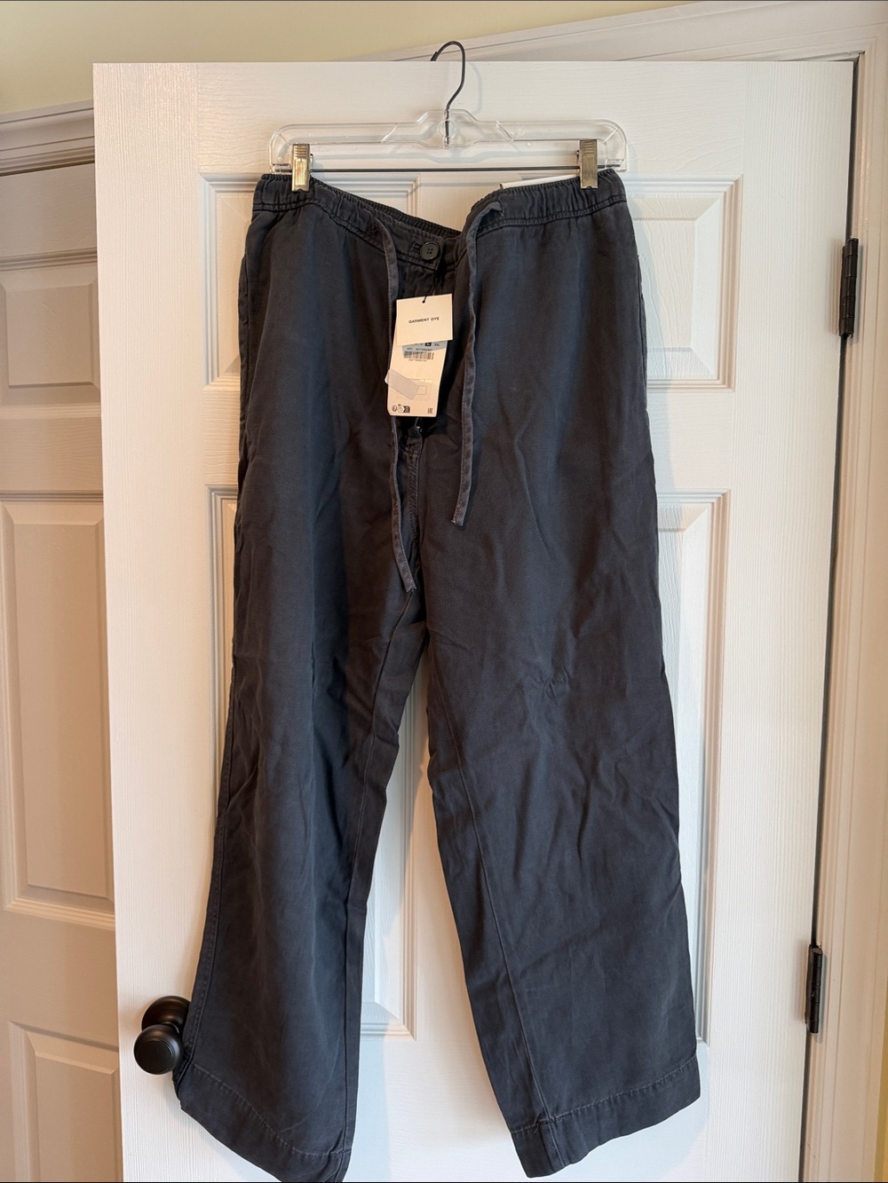Zara Charcoal Barrel Leg Drawstring Trousers